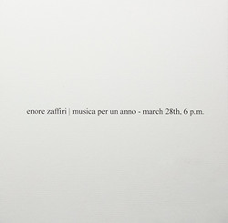 Musica per un Anno (March 28th, 6 pm)