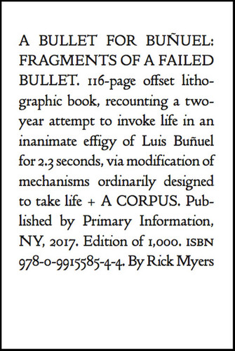 A Bullet for Buñuel: Fragments of a Failed Bullet