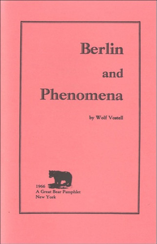 Berlin and Phenomena (Book)