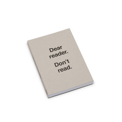 Dear Reader. Don’t Read (CD+Book)