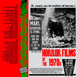 Horror Films Of The 1970s (Tape)