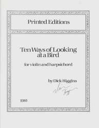 Ten Ways of Looking at a Bird for Violin and Harpsichord (Book)