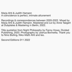 A coincidence is perfect, intimate attunement 
