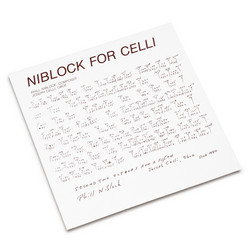 Niblock For Celli / Celli Plays Niblock