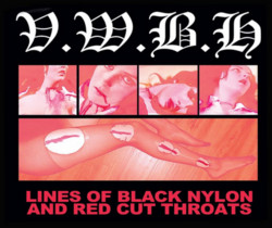 Lines of Black Nylon and Red Cut Throats