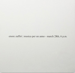 Musica per un Anno (March 28th, 6 pm)