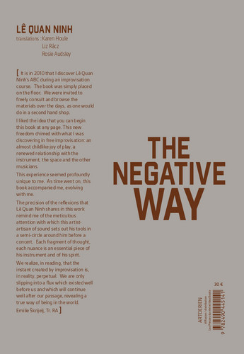 The Negative Way (Book + CD)