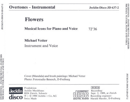 Overtones-Instrumental: Flowers (Pianos And Voice) 