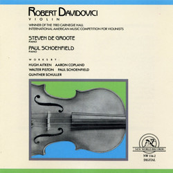 Works By: Hugh Aitken, Aaron Copland, Walter Piston, Paul Schoenfield, Gunther Schuller