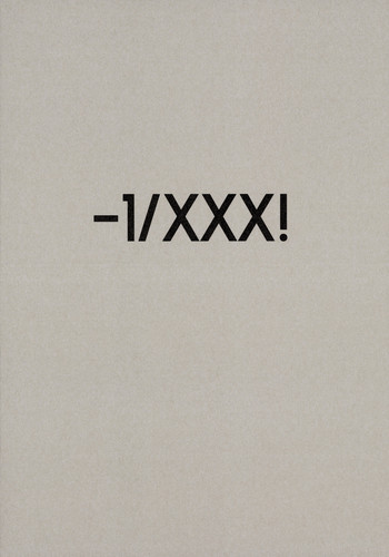 -1/XXX! (Book)