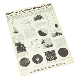 Künstlerschallplatten. gelbe MUSIK (Poster)