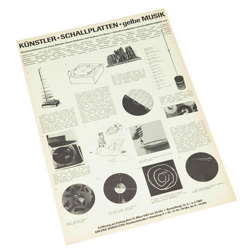 Künstlerschallplatten. gelbe MUSIK (Poster)