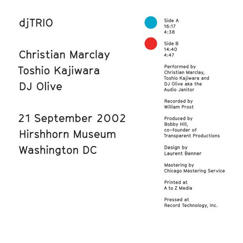 djTRIO - 21 September 2002 Hirshhorn Museum Washington DC