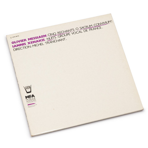 Cinq Rechants / O Sacrum Convivium! / Nuits (LP)