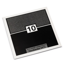 Text-Sound Compositions 10: Stockholm 1973
