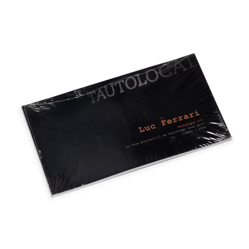 Luc Ferrari - Tautologos III (book+DVD)