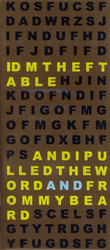 And I pulled the word \'and\' from my beard