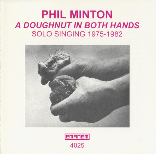 A doughnut in both hands
