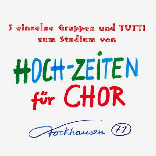 Hoch-Zeiten für chor