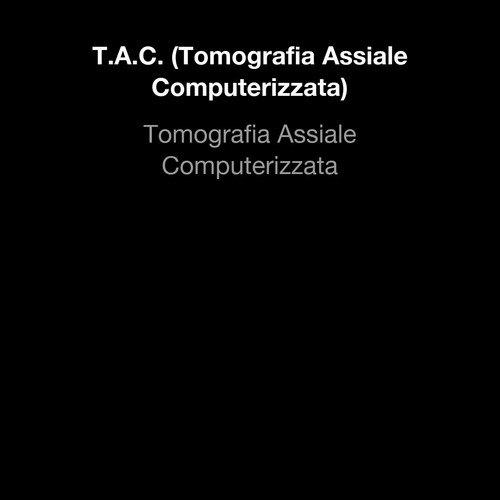 Tomografia Assiale Computerizzata