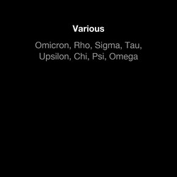 Omicron, rho, sigma, tau, upsilon, chi, psi, omega
